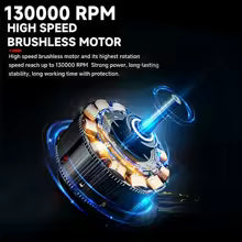 Ventilateur à Jet Turbo électrique 2 en 1, moteur sans balais et aspirateur à main, ventilateur Turbo violent à grande vitesse, Rechargeable par USB, puissant