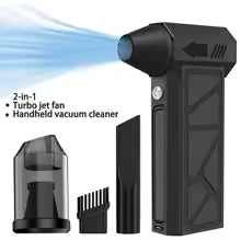 Ventilateur à Jet Turbo électrique 2 en 1, moteur sans balais et aspirateur à main, ventilateur Turbo violent à grande vitesse, Rechargeable par USB, puissant
